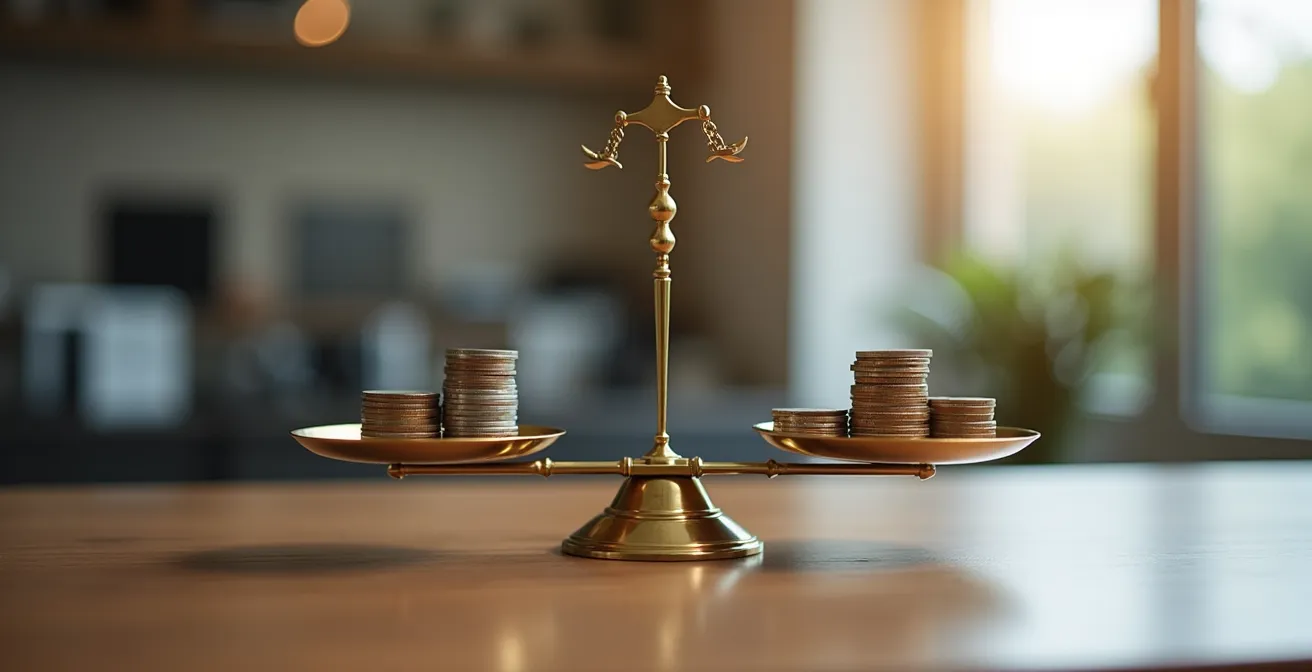 Graphique comparant les coûts cachés de l'internalisation versus externalisation du nettoyage de fenêtres